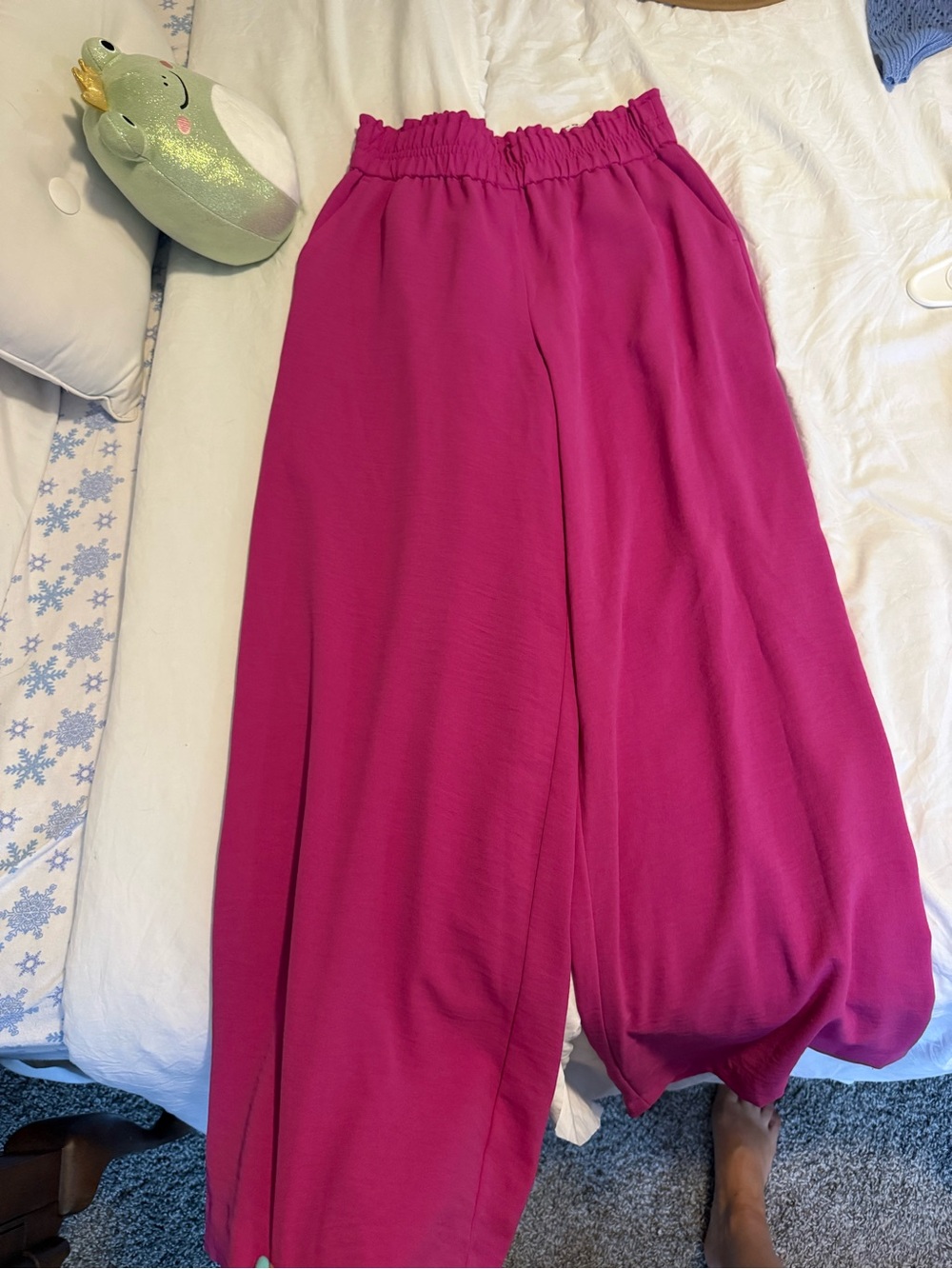 Nine West Fuchsia Wide Leg Pants